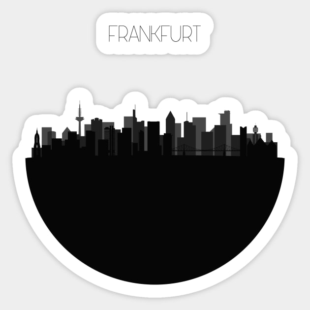 Frankfurt Skyline Sticker by inspirowl